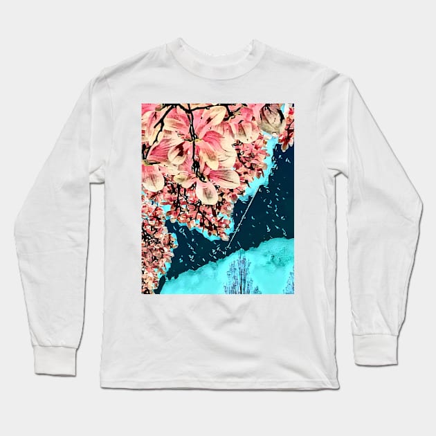 The Flower Flourishing in Progress Long Sleeve T-Shirt by PsyCave